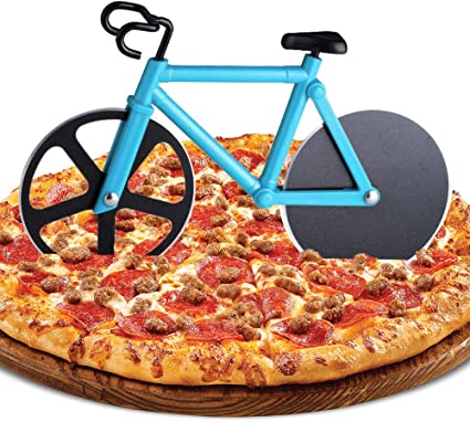 Fahrrad als Pizzaschneider